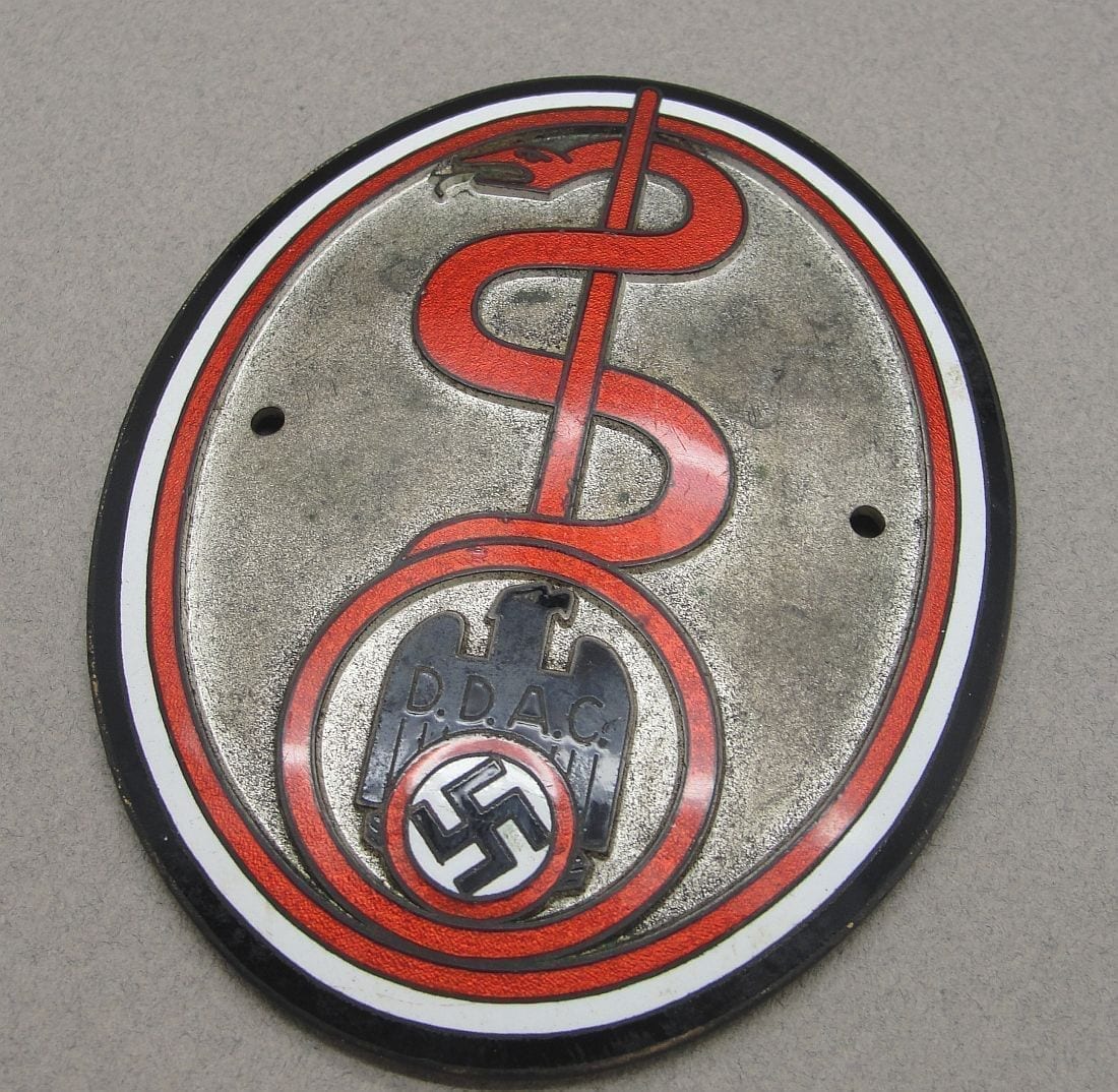 DDAC German Automobile Club Radiator Plaque for Physicians
