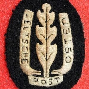 "DEUTSCHE POST OSTEN" Postal Sleeve Shield