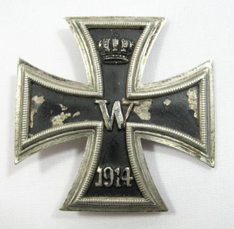 WW1 Iron Cross First Class, Damaged-Catch