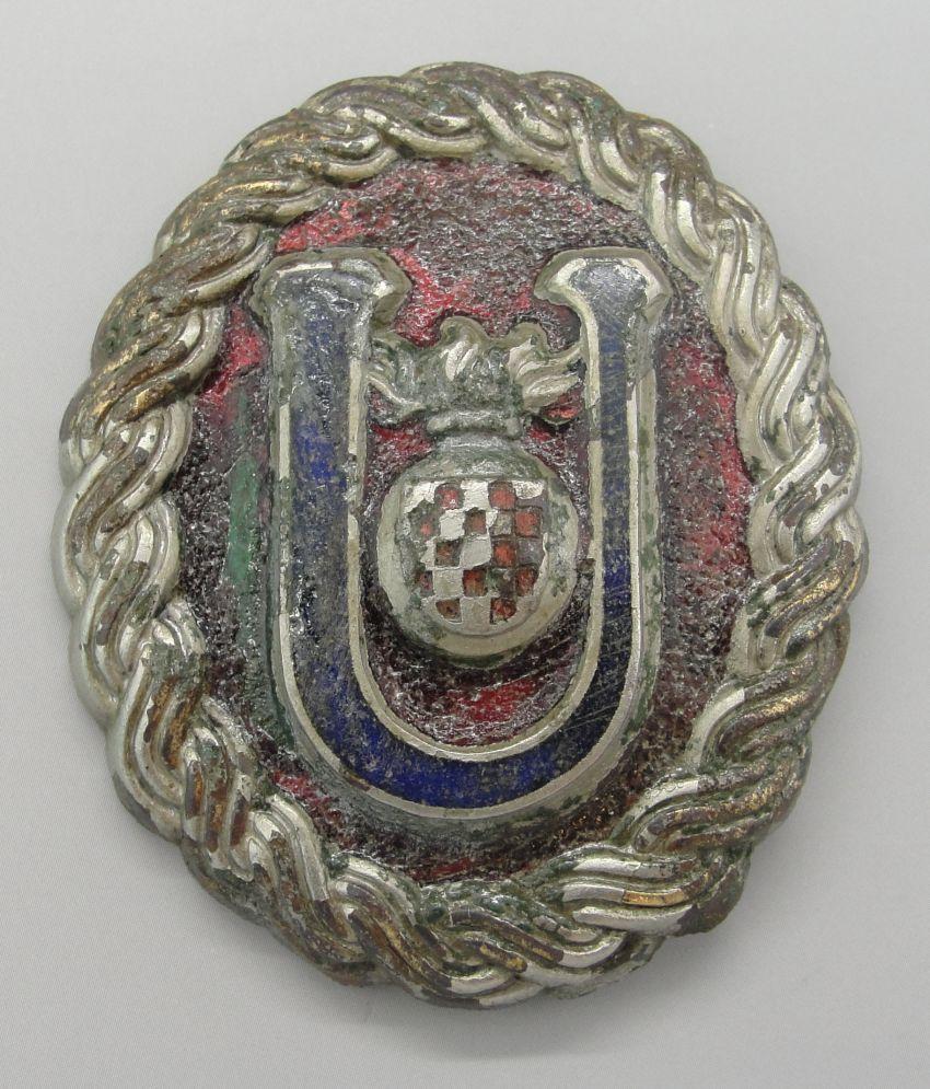 WW2 Croatian Ustasa Officer's Belt Buckle
