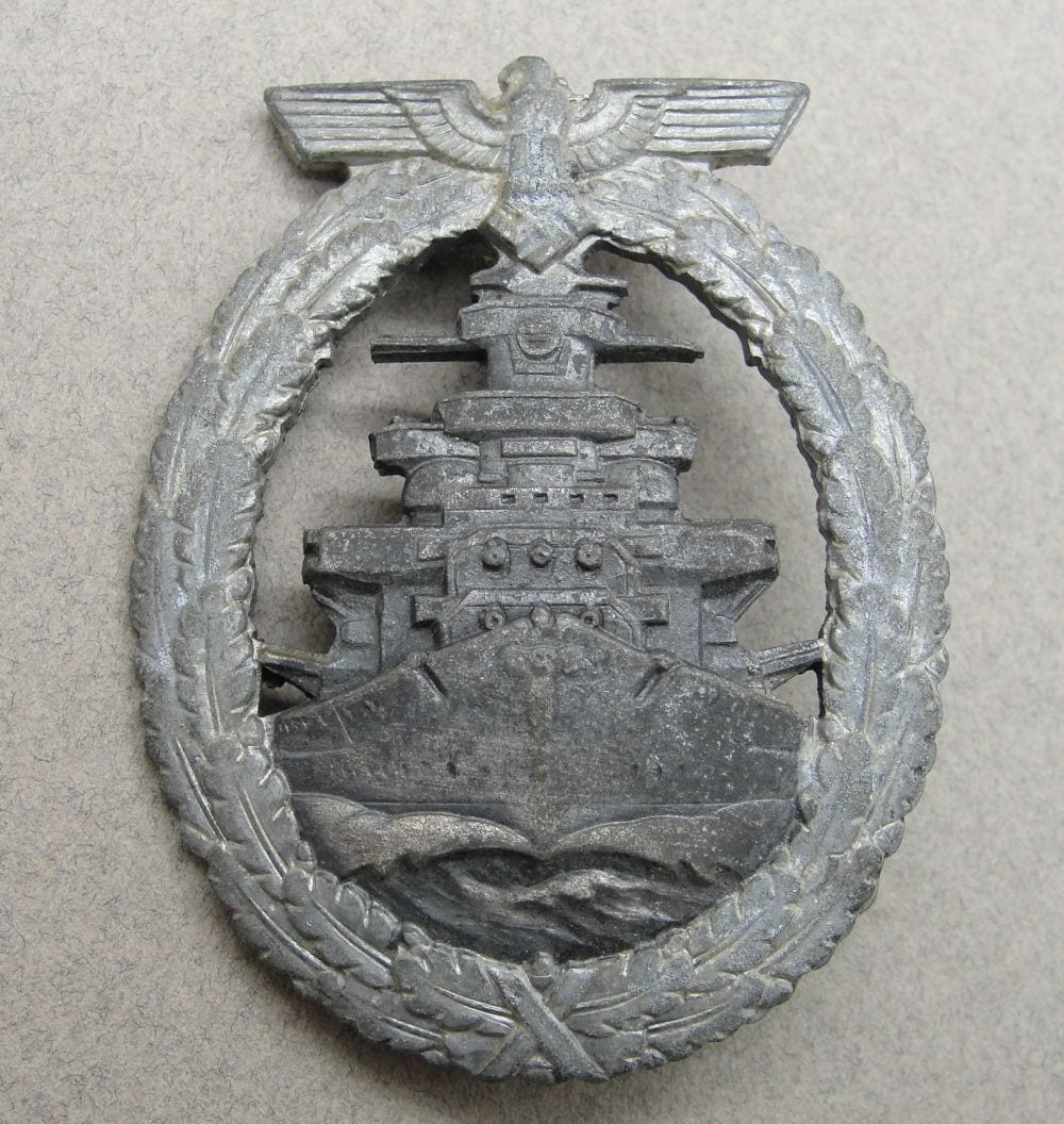 Kriegsmarine High Seas Fleet Badge by Schwerin