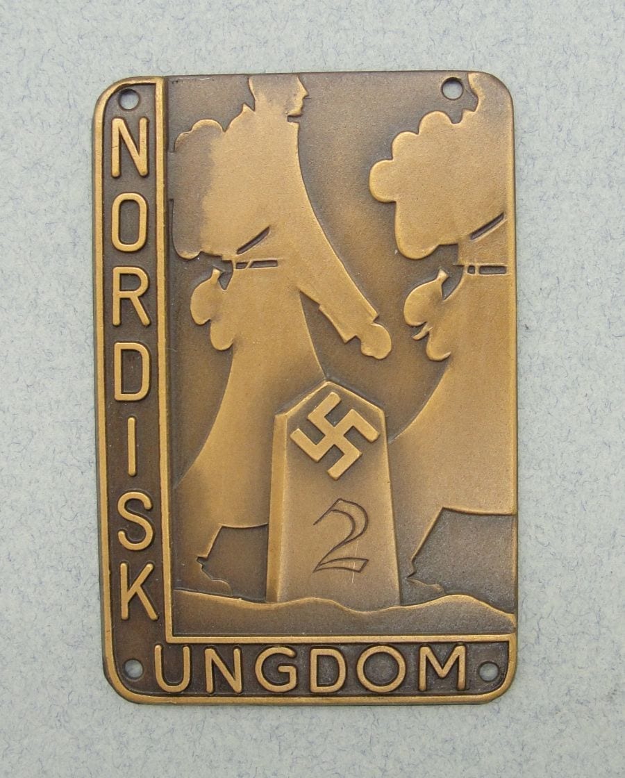 Swedish Nordic Youth Nordisk Ungdom March Plaque "2"