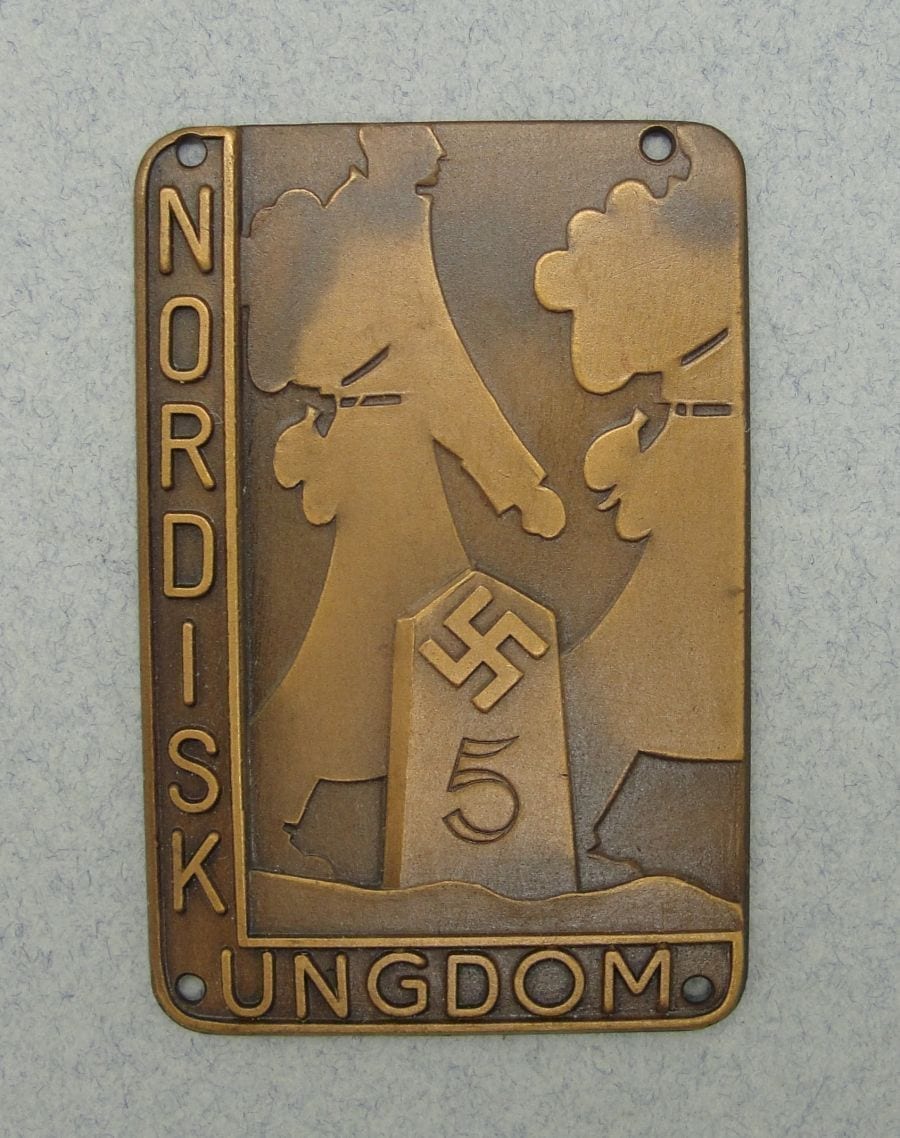 Swedish Nordic Youth Nordisk Ungdom March Plaque "5"