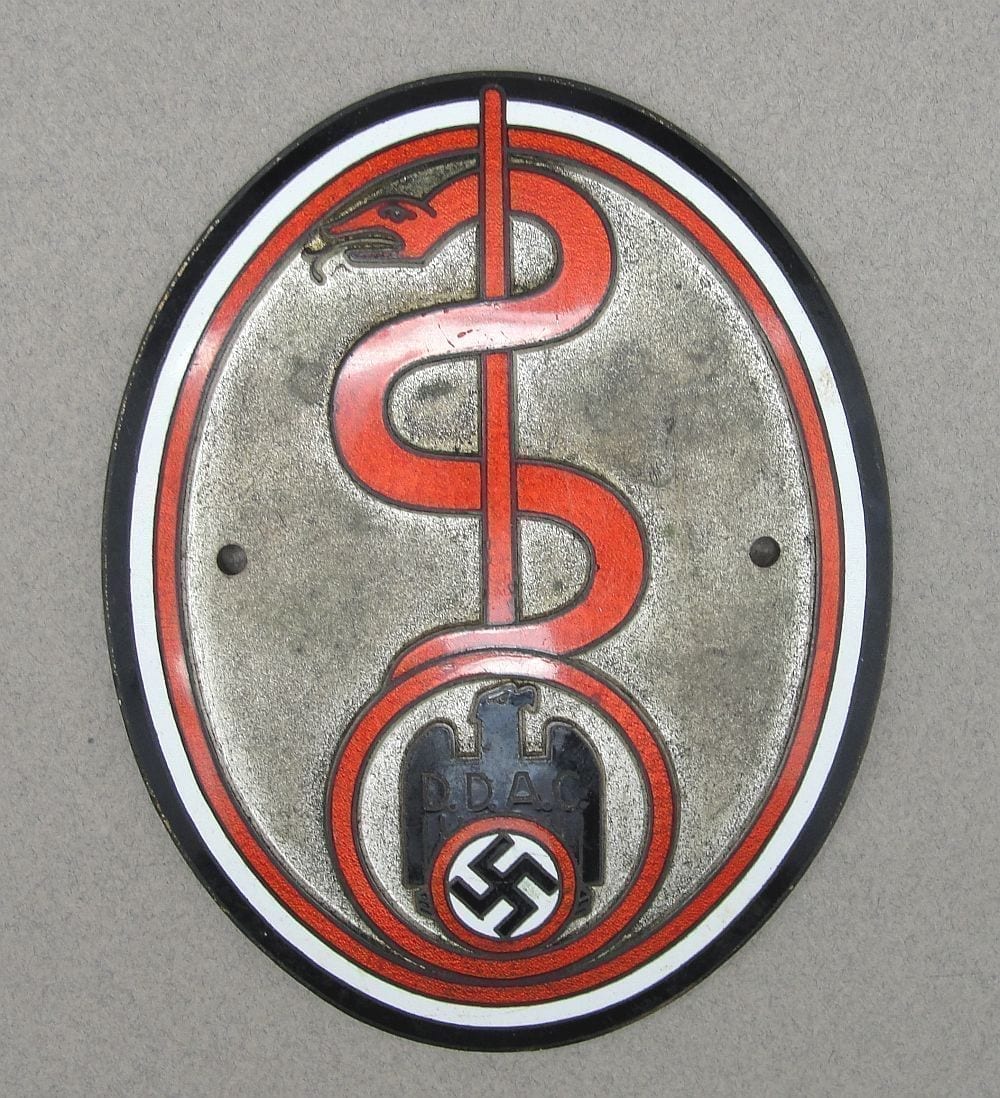 DDAC German Automobile Club Radiator Plaque for Physicians