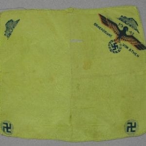 German Occupied Athens Greece Handkerchief