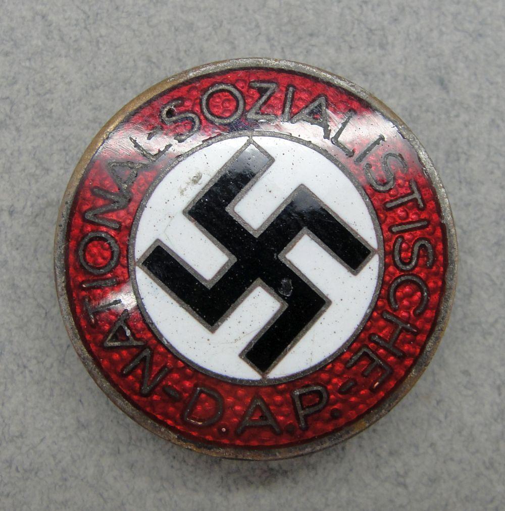 NSDAP Membership Badge by "RZM M1/164" Buttonhole Version