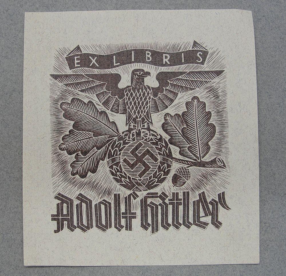 Adolf Hitler Ex Libris Bookplate