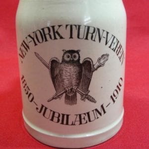 NEW-YORK TURN-VEREIN 1850-JUBILAEUM-1910 Mettlach Mug