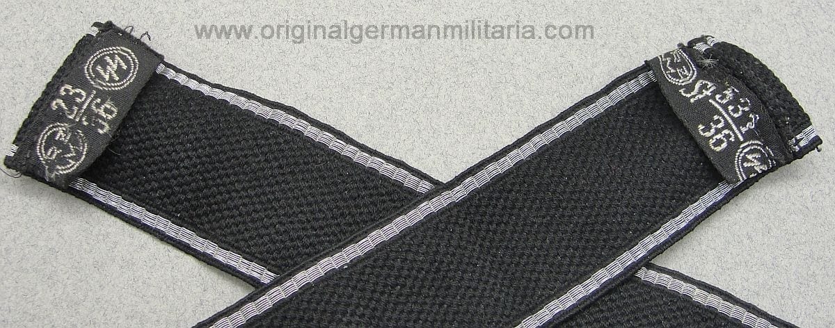 "Deutschland" EM/NCO's Cuff Title, with Both Cloth SS/RZM Tags