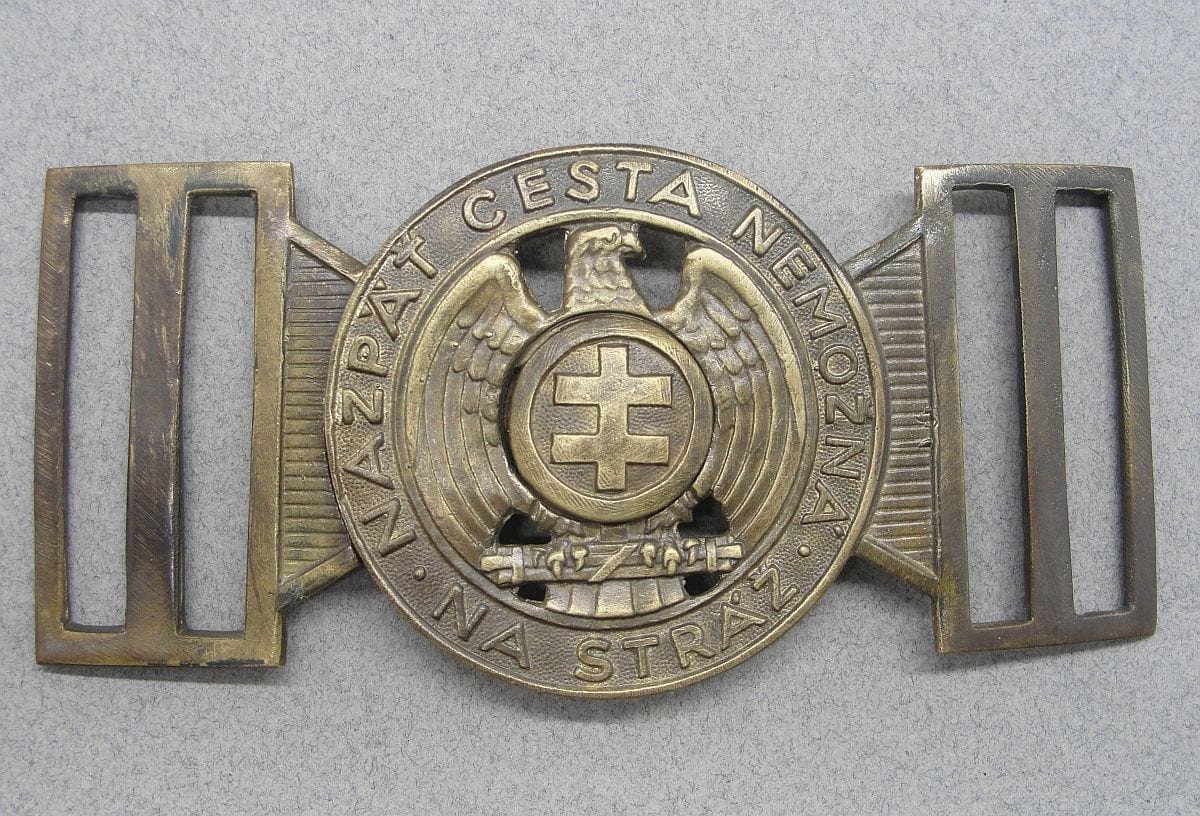 Slovak Hlinka Guard Officer's Belt Buckle