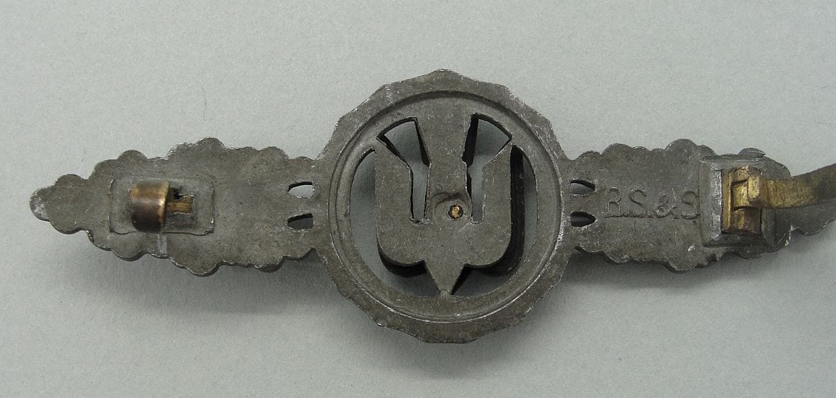 Luftwaffe Squadron Clasp for Bomber Pilots Bronze Grade by "R.S.& S."