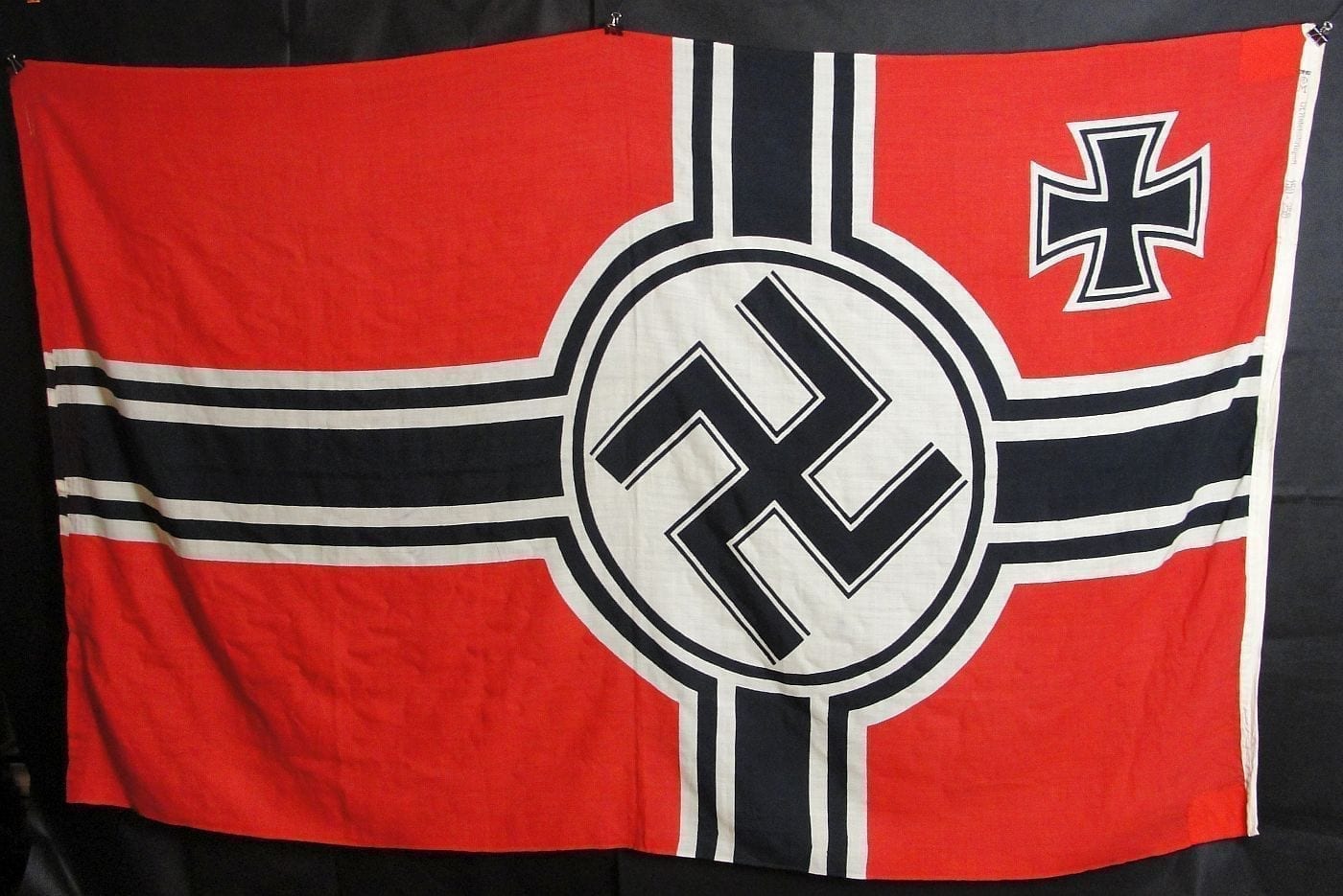 Kriegsmarine Marked Battle Flag