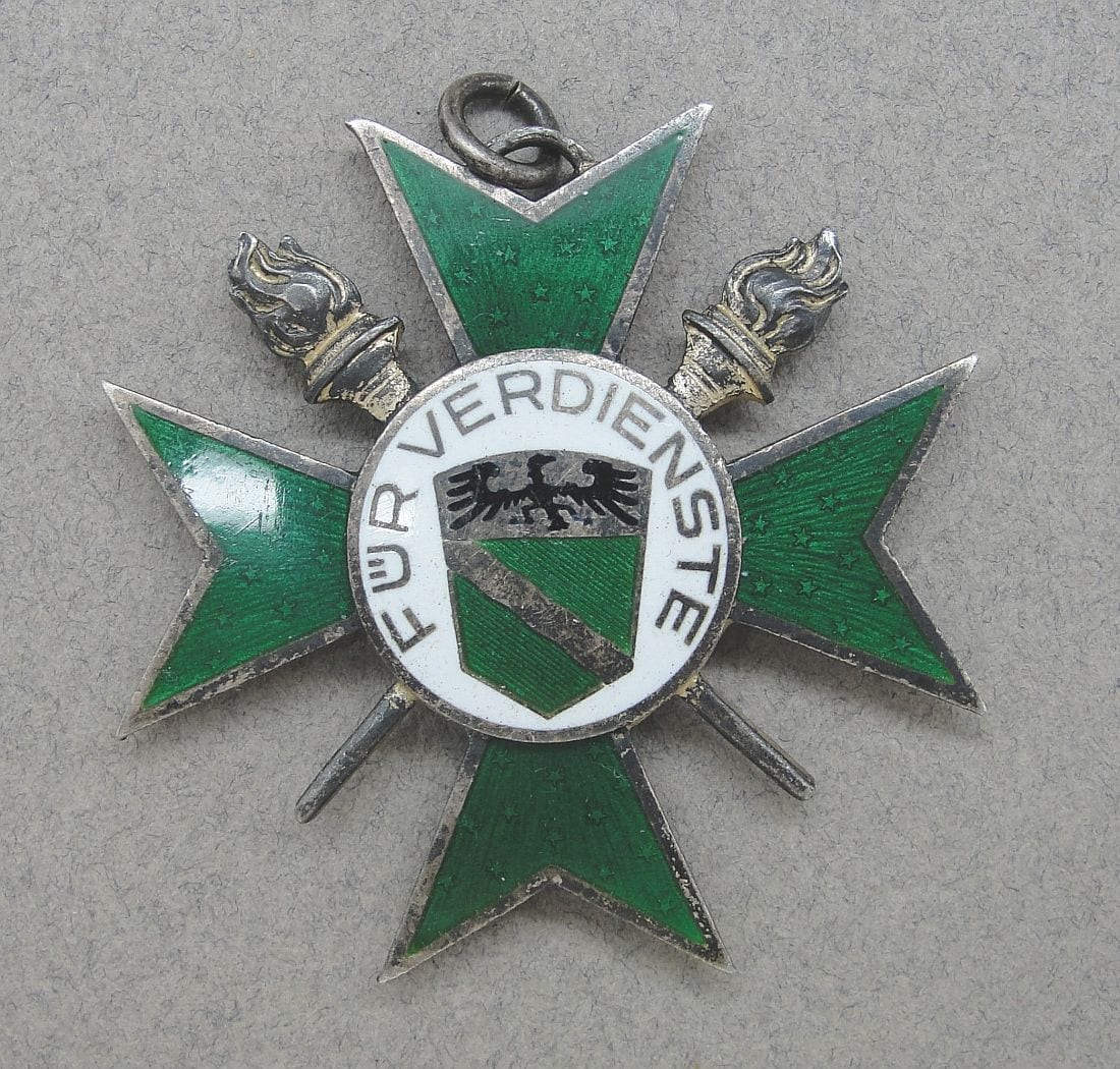 Third Reich Fire Brigade Service Cross