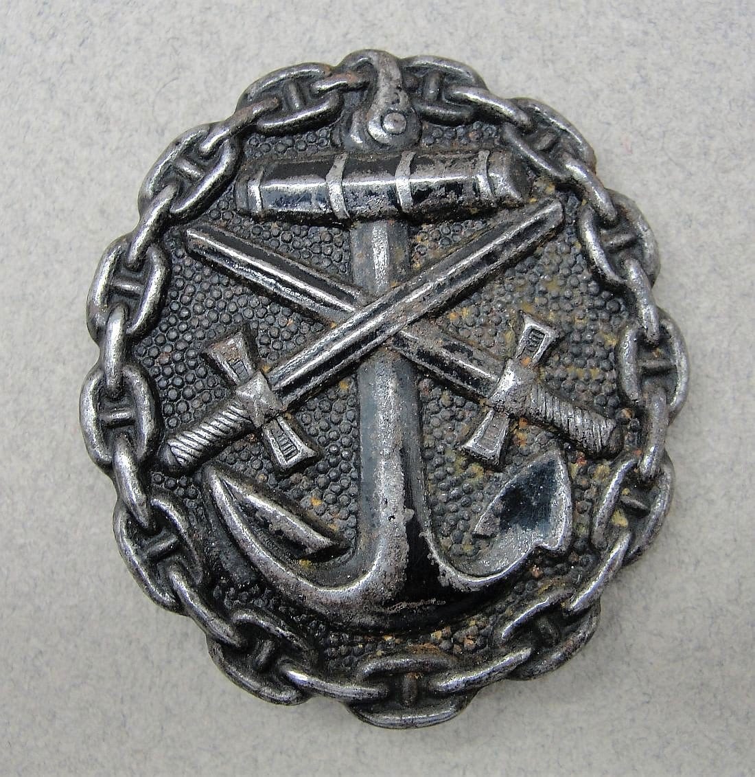 WW1 Naval Wound Badge Black Grade