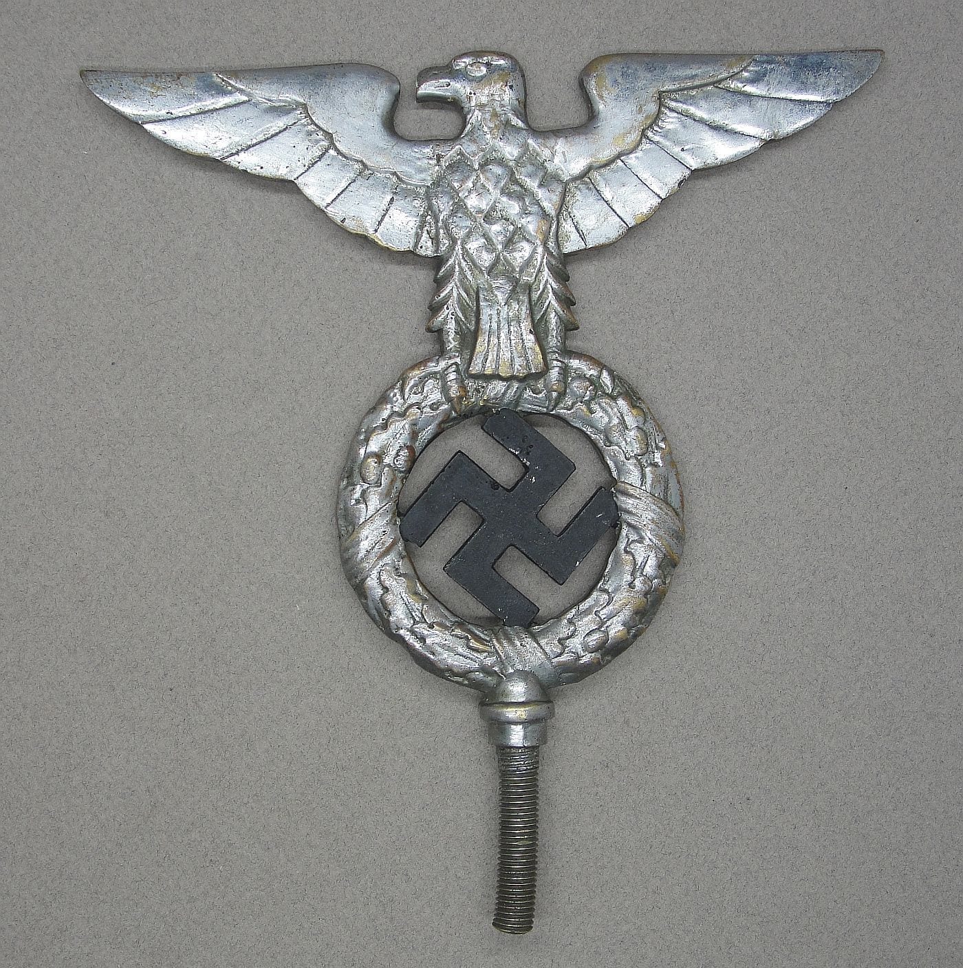 Early NSDAP Flag Pole Top Rare 3/4 Size Eagle